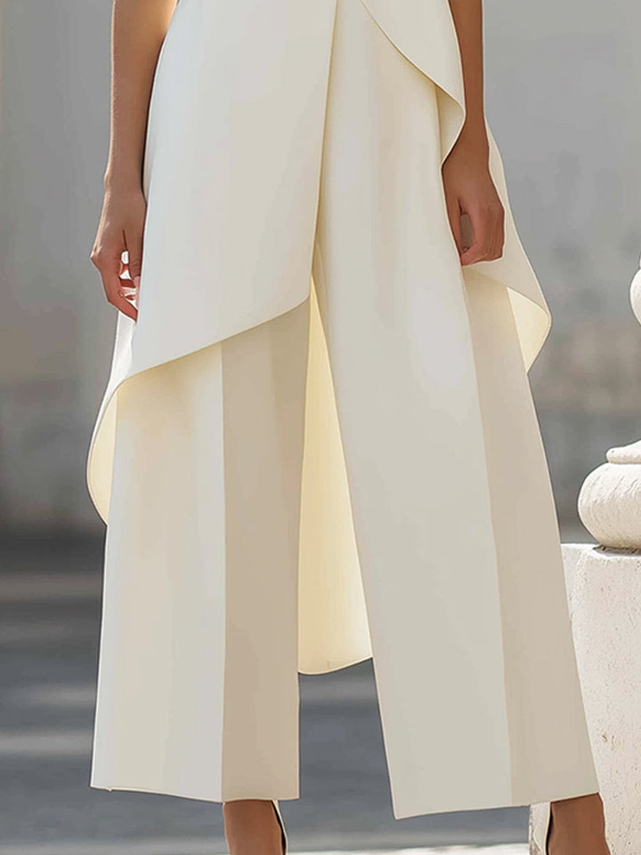 Loretta - Sculpted Asymmetric High-Neck Co-ord Set