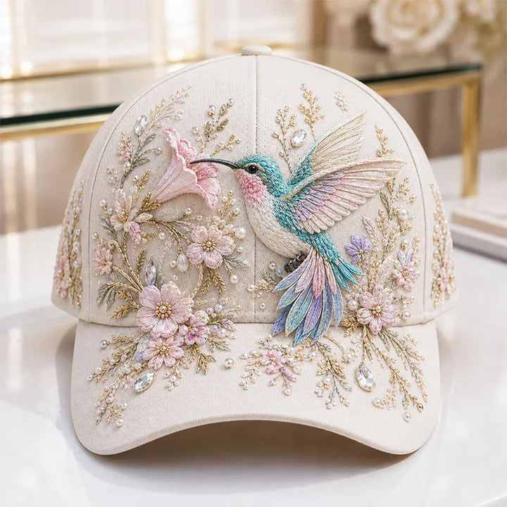 Arlena - Floral Horse Accent Cap