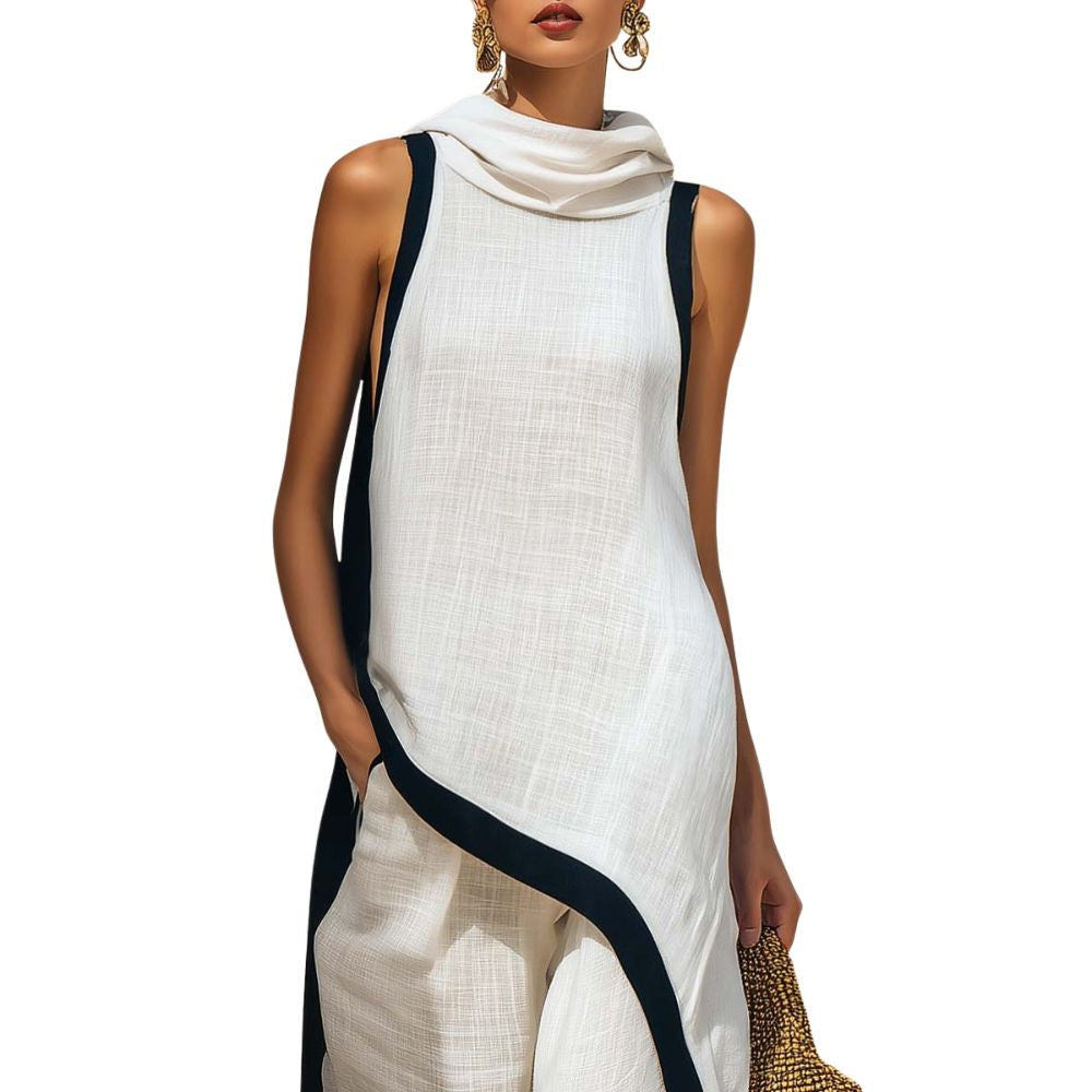 Florine - Sleeveless Layered Two Piece Set