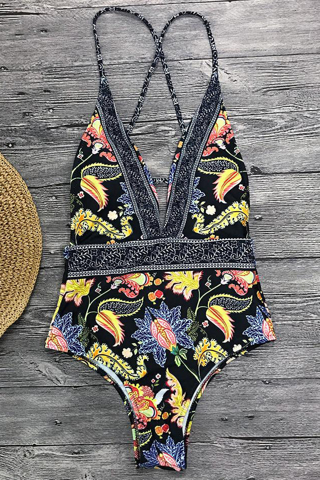 Sereina - Sculpting V-Neck One-Piece Swimsuit