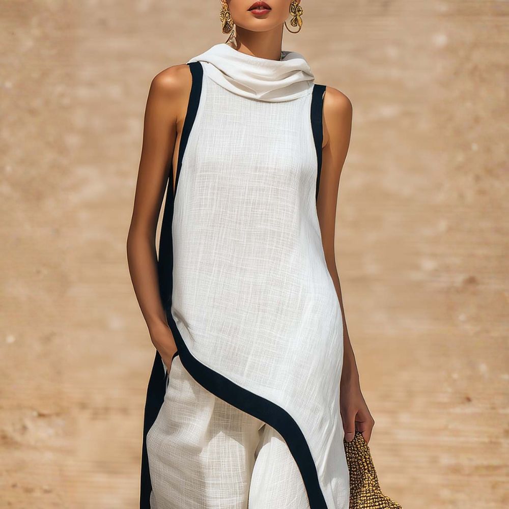 Florine - Sleeveless Layered Two Piece Set