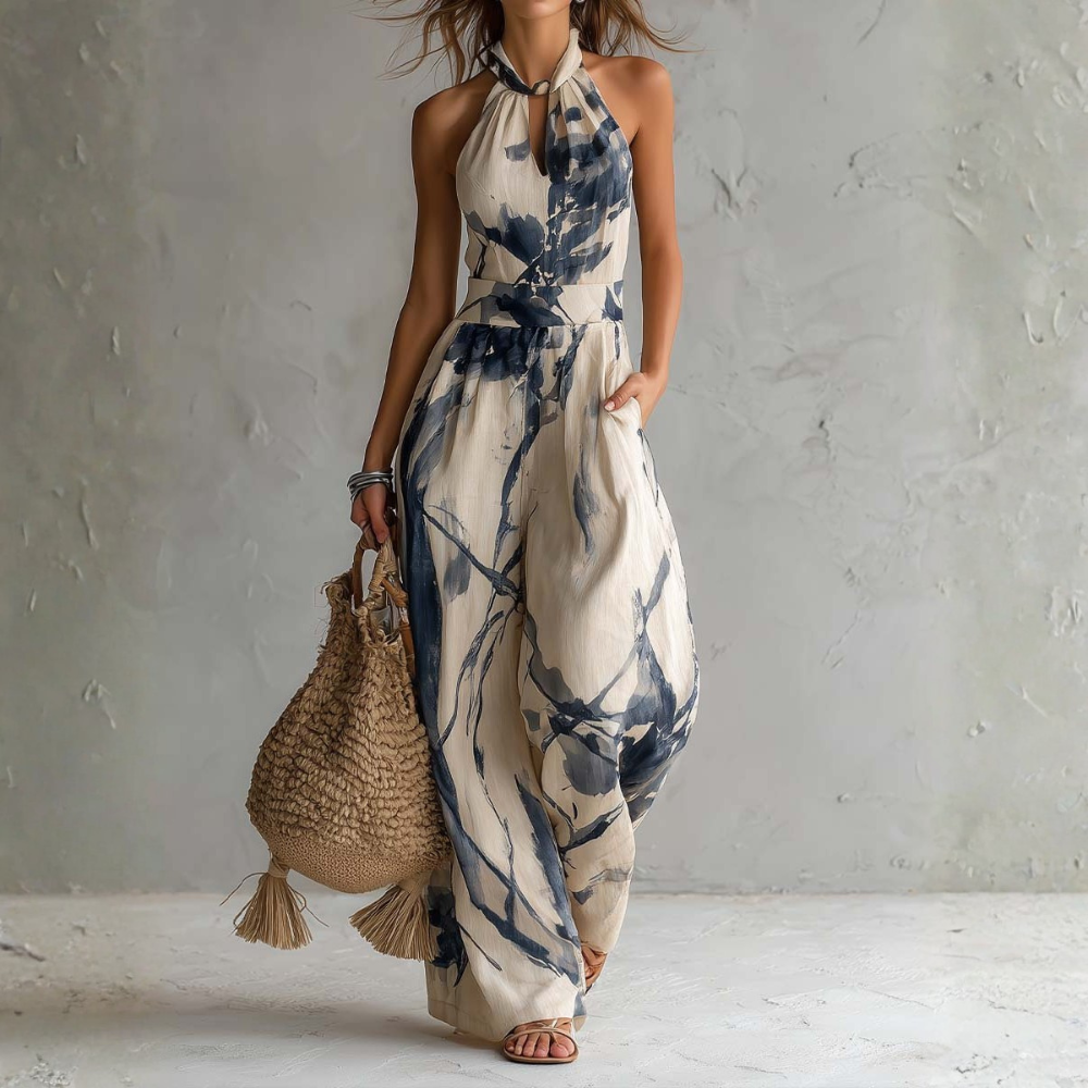 Rosalba - Artistic Print Jumpsuit