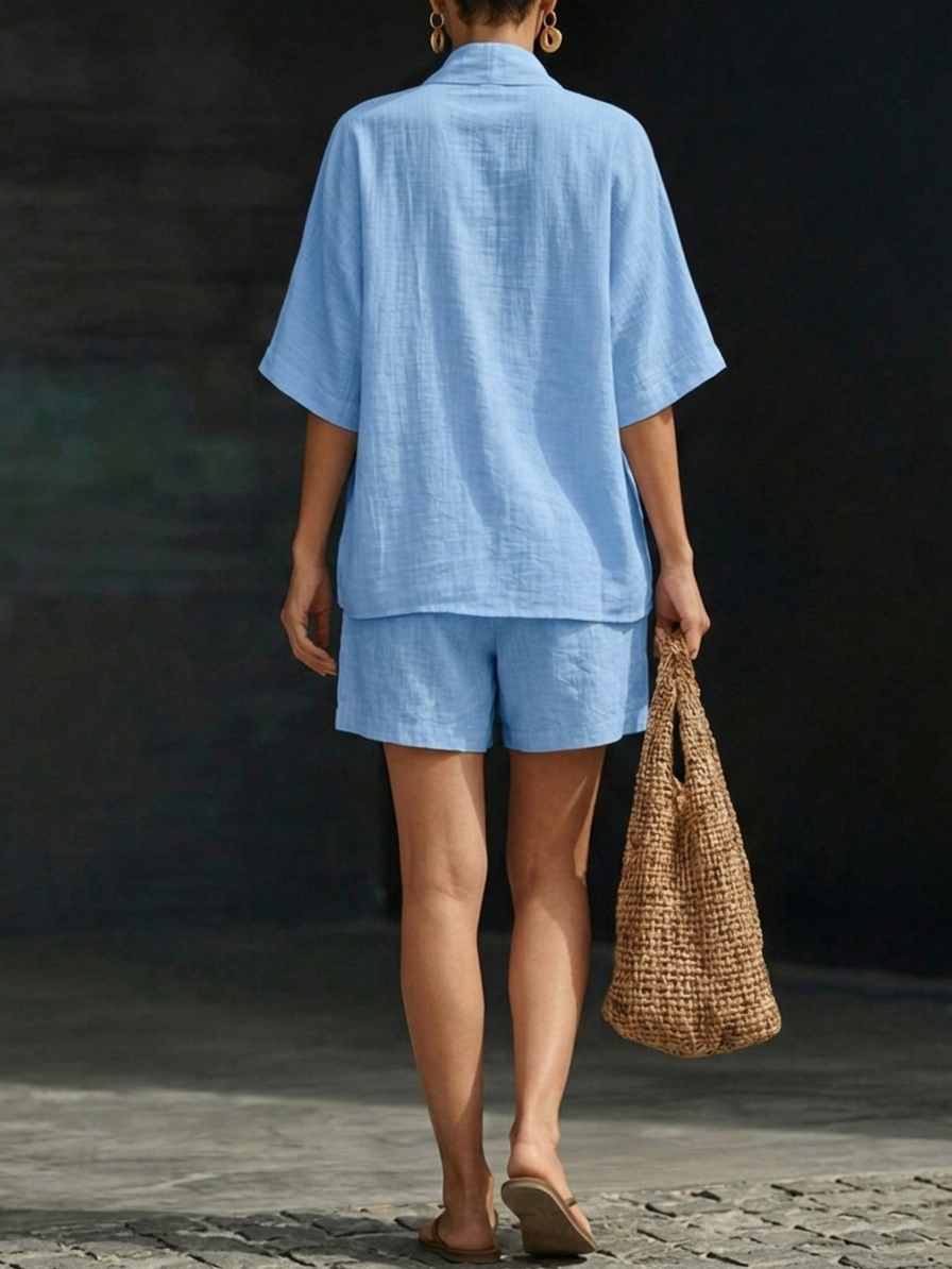 Senna - Breezy V Neck Two Piece Set