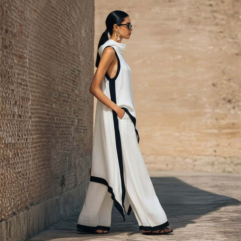 Florine - Sleeveless Layered Two Piece Set