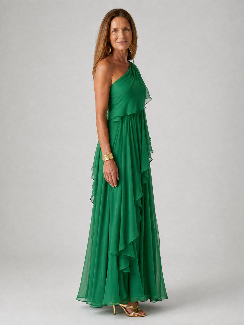 Katriana - Soft-Touch Ruffle Maxi Dress