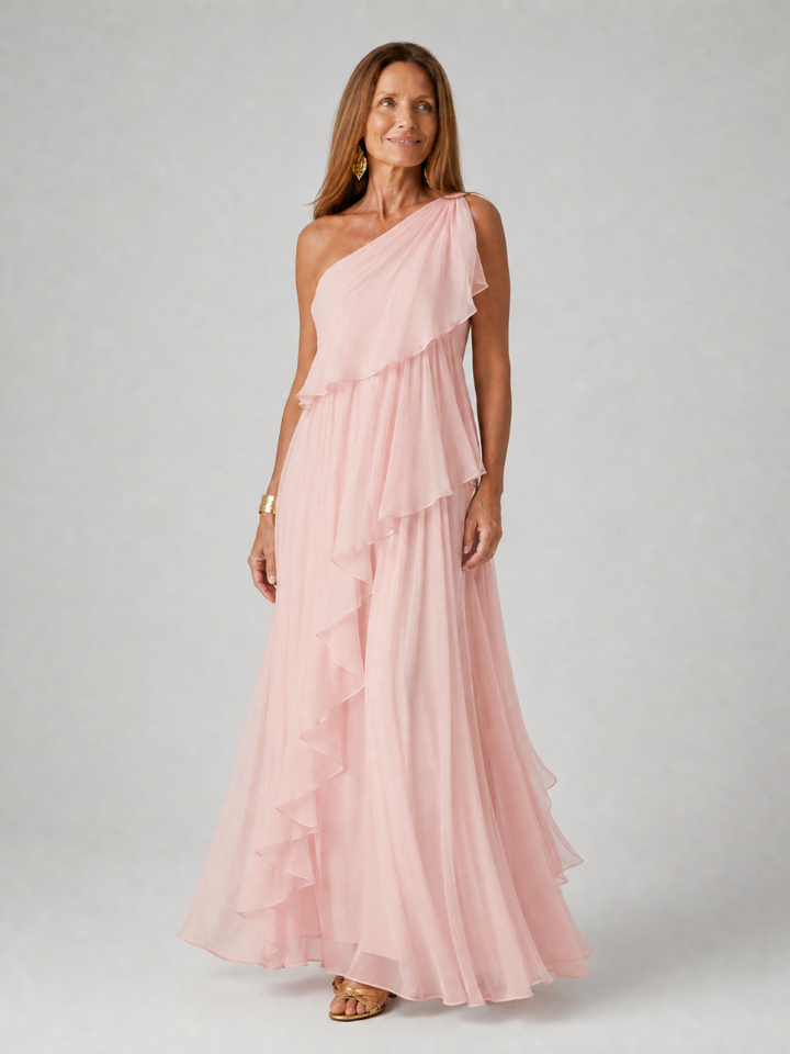 Katriana - Soft-Touch Ruffle Maxi Dress