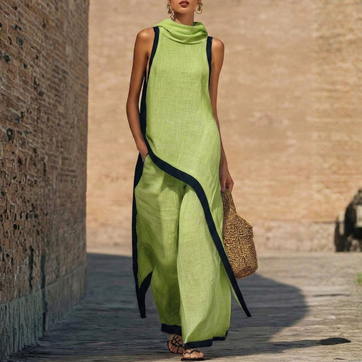 Florine - Sleeveless Layered Two Piece Set