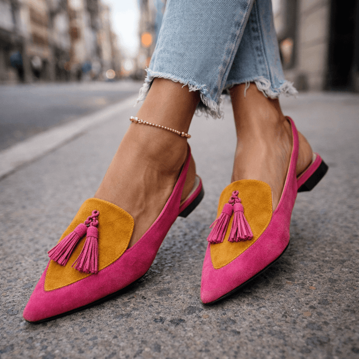 Delisia - Artisanal Tassel-Strap Sandals