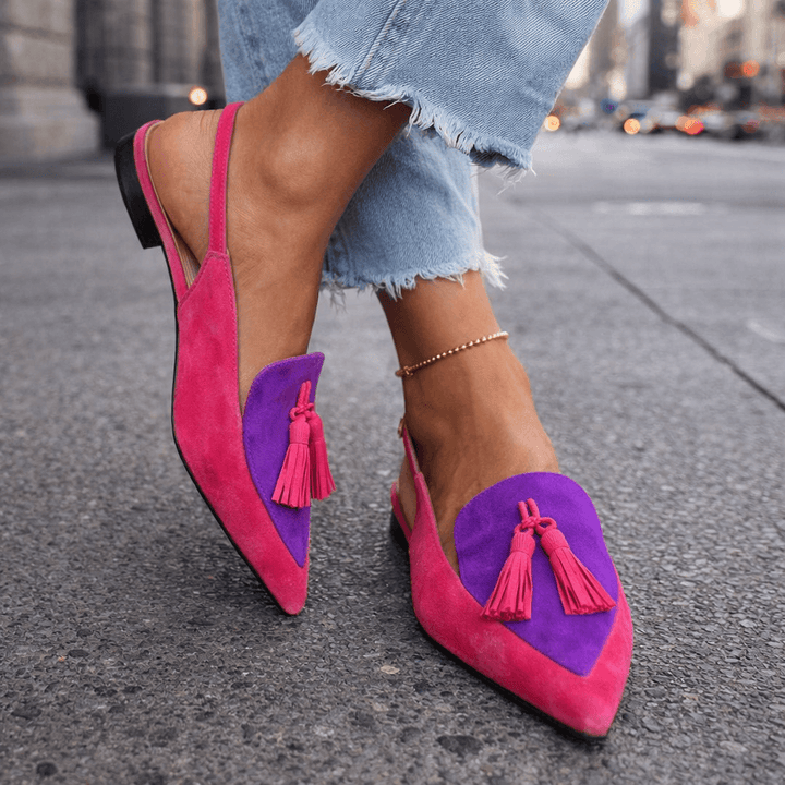 Delisia - Artisanal Tassel-Strap Sandals