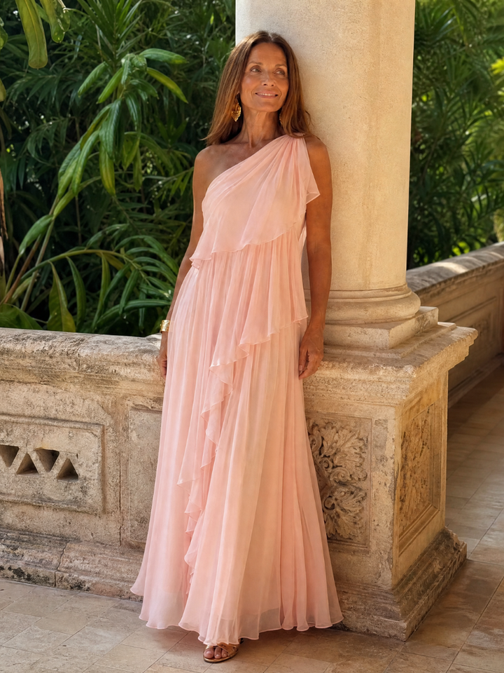Katriana - Soft-Touch Ruffle Maxi Dress