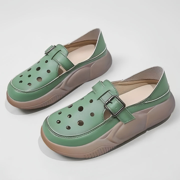 Nayeli - Buckled Comfort Walking Shoes