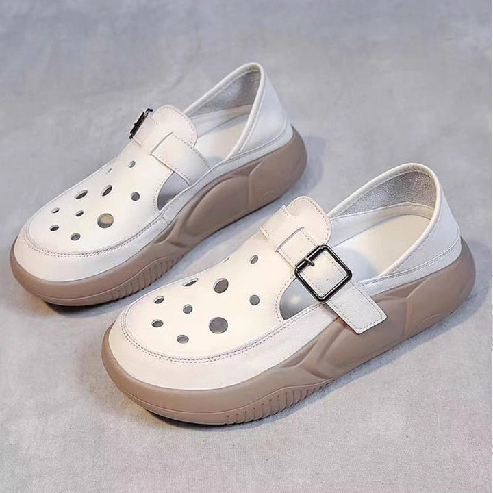 Nayeli - Buckled Comfort Walking Shoes