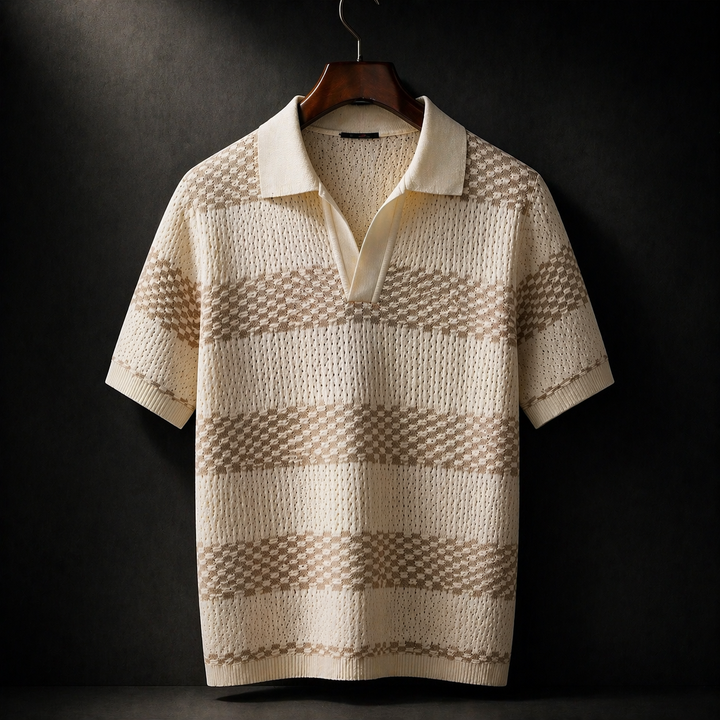 Alden - Textured Knit Polo