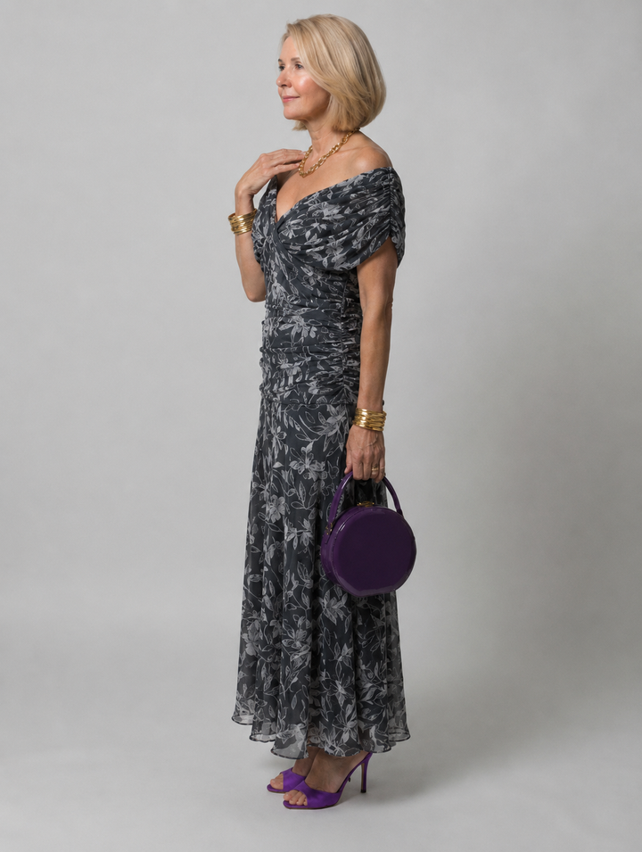 Galatea - Lightweight Off-Shoulder Midi Dress