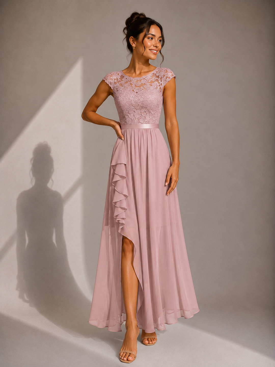 Winsome - Flowing A-Line Maxi Dress