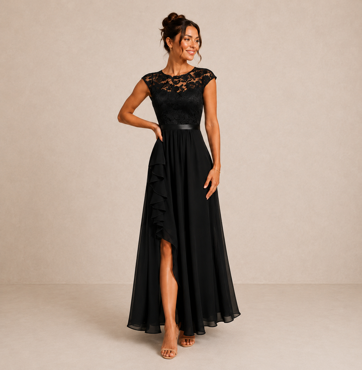 Ainsley - Embroidered Evening Gown