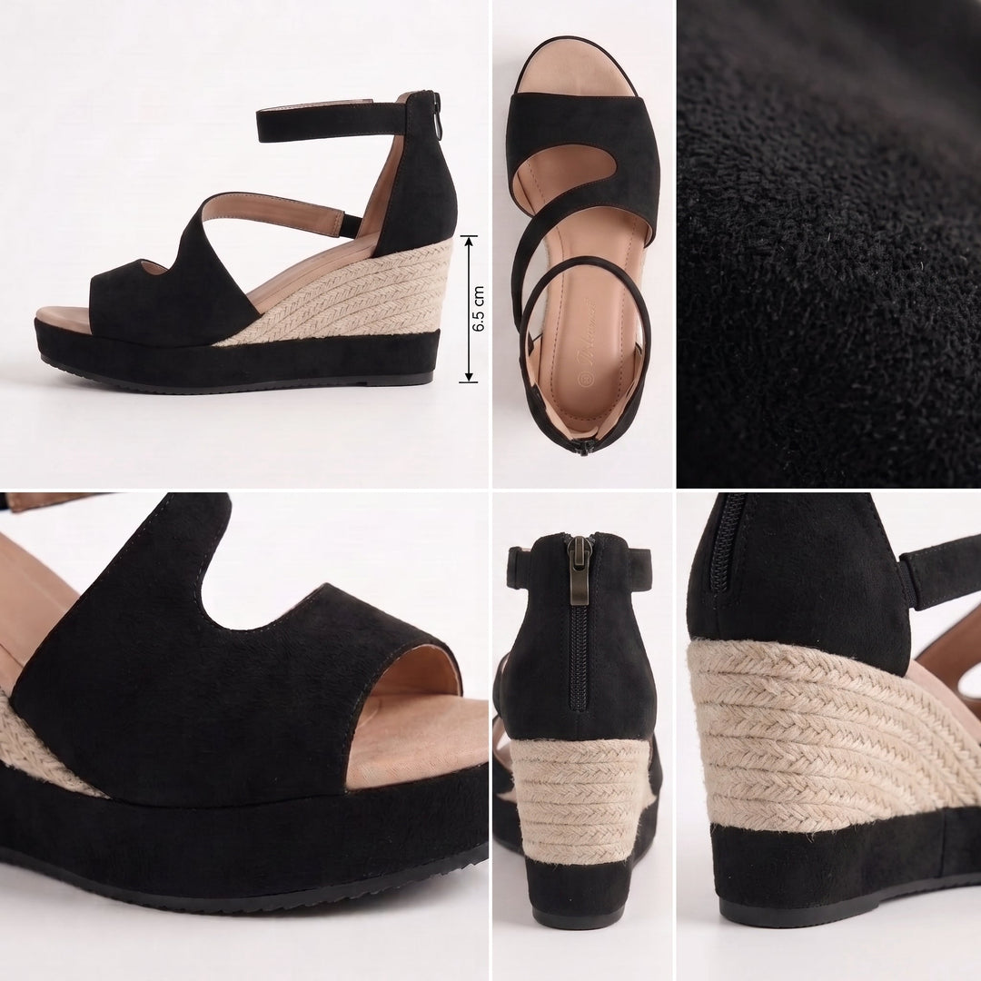 Eluned - Cushioned Wedge Sandals