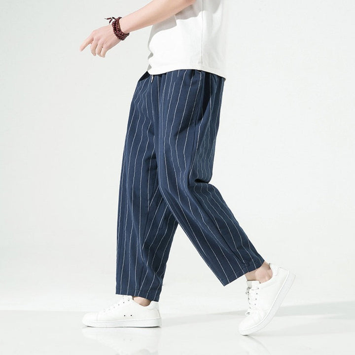 Brodie - Relaxed-Fit Striped Trousers