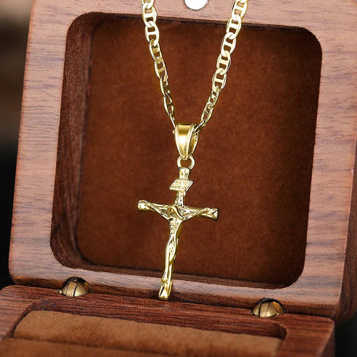 Bayford - Gleaming Cross Pendant Necklace