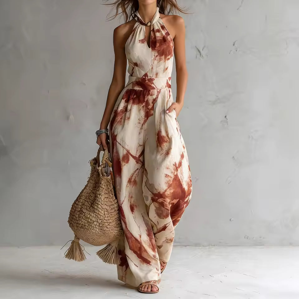 Rosalba - Artistic Print Jumpsuit