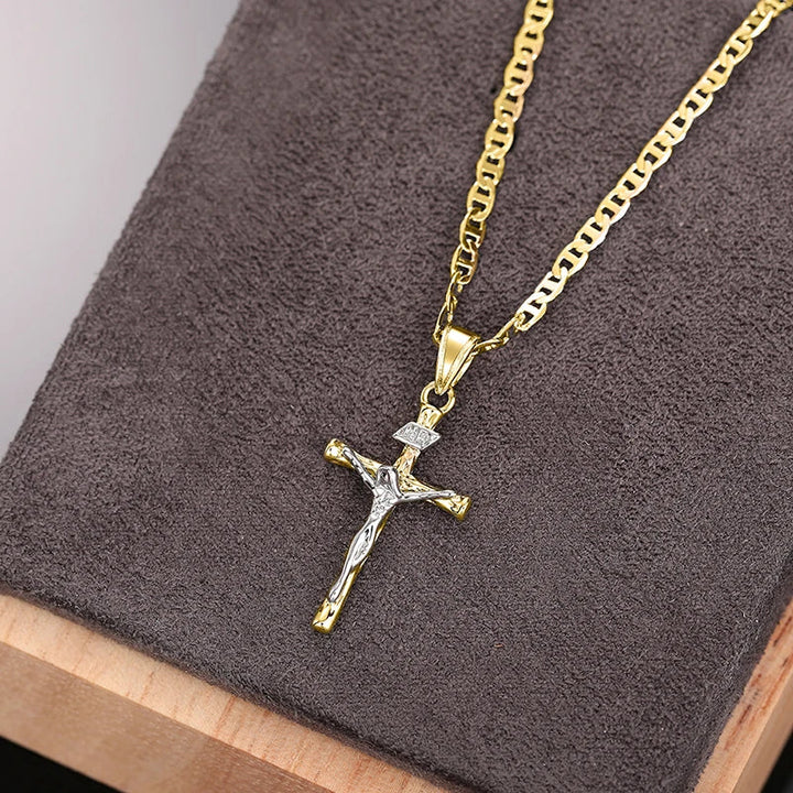 Bayford - Gleaming Cross Pendant Necklace