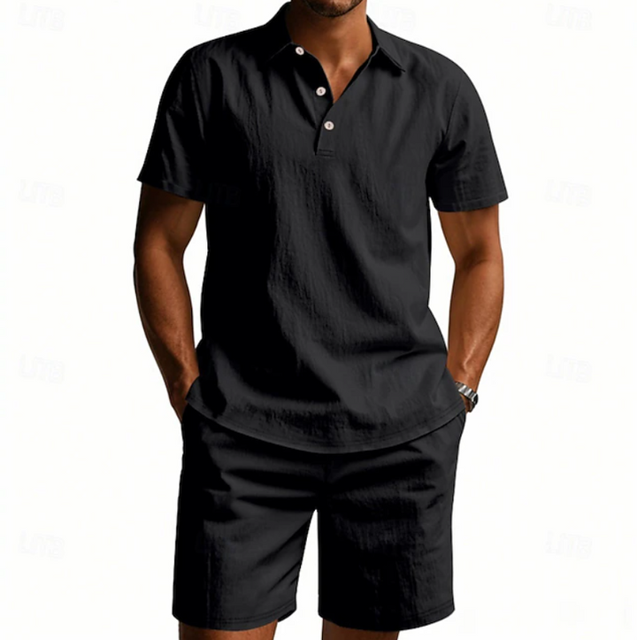 Gervase - Breathable Polo & Shorts Set