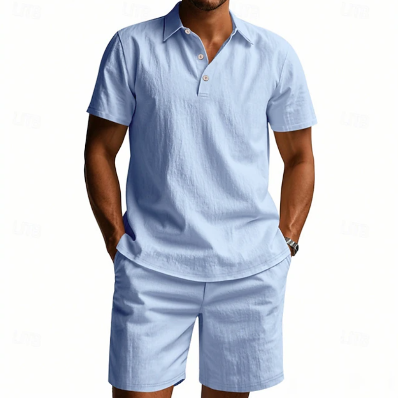 Gervase - Breathable Polo & Shorts Set