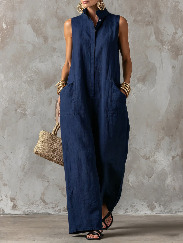 Ondine - Airy Sleeveless Jumpsuit