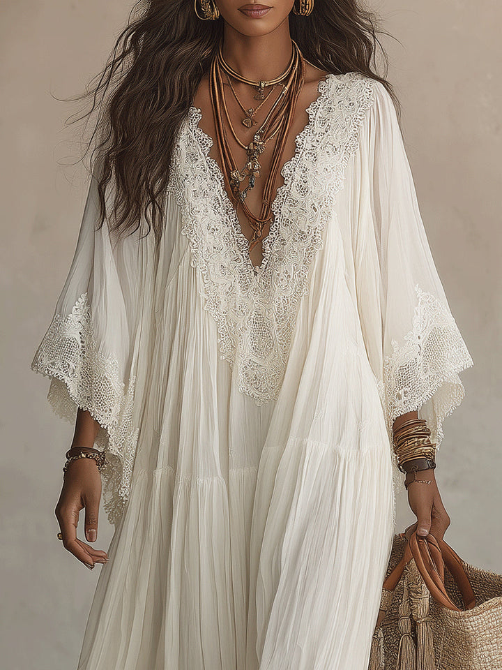 Elenisse - Ethereal Pleated Maxi Dress