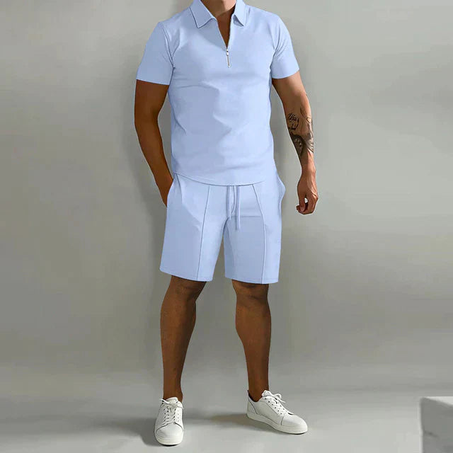 Fenton - Lightweight Polo Shirt & Shorts Set