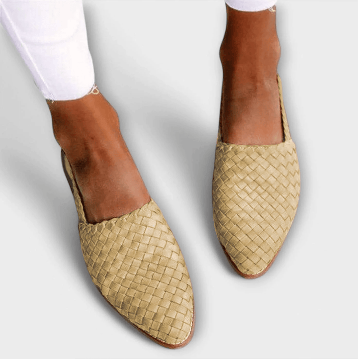 Alouisa- Hand-Woven Slingback Ballet Flat