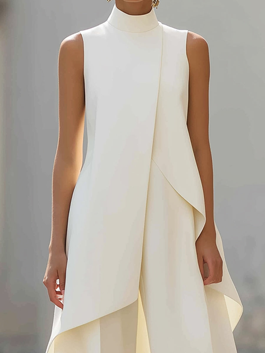 Loretta - Sculpted Asymmetric High-Neck Co-ord Set