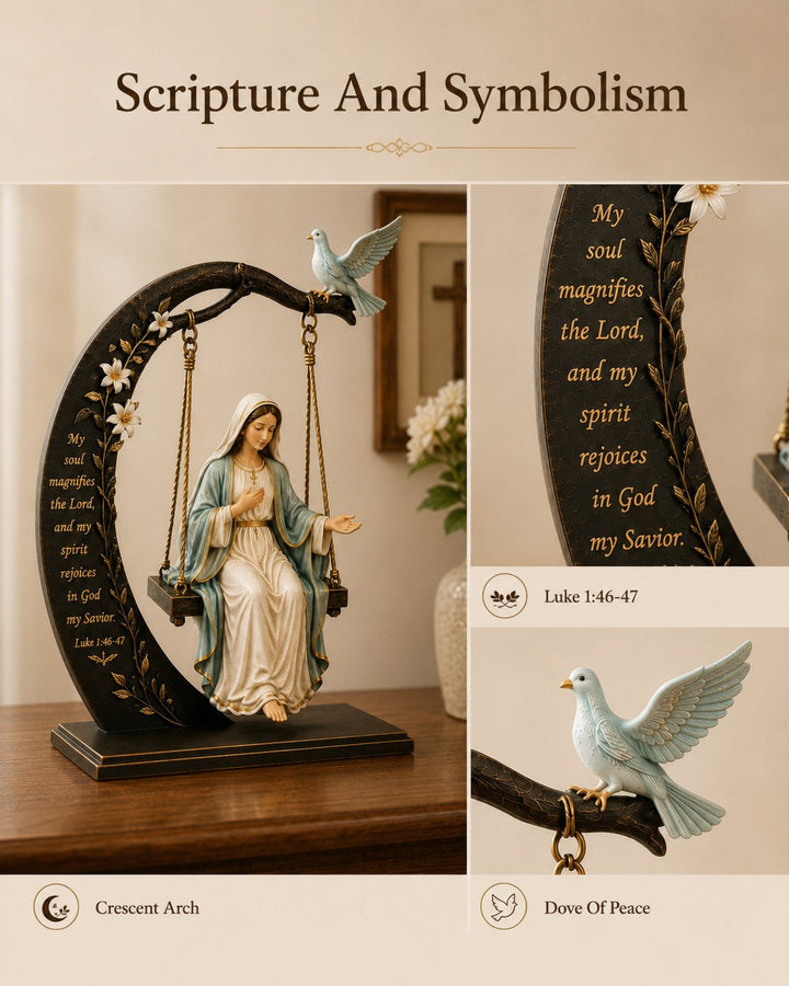 Calienne - Our Lady Swing Tabletop Statue