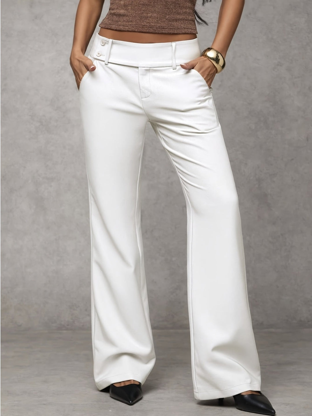 Venetia - Airy High-Waisted Wide-Leg Trousers
