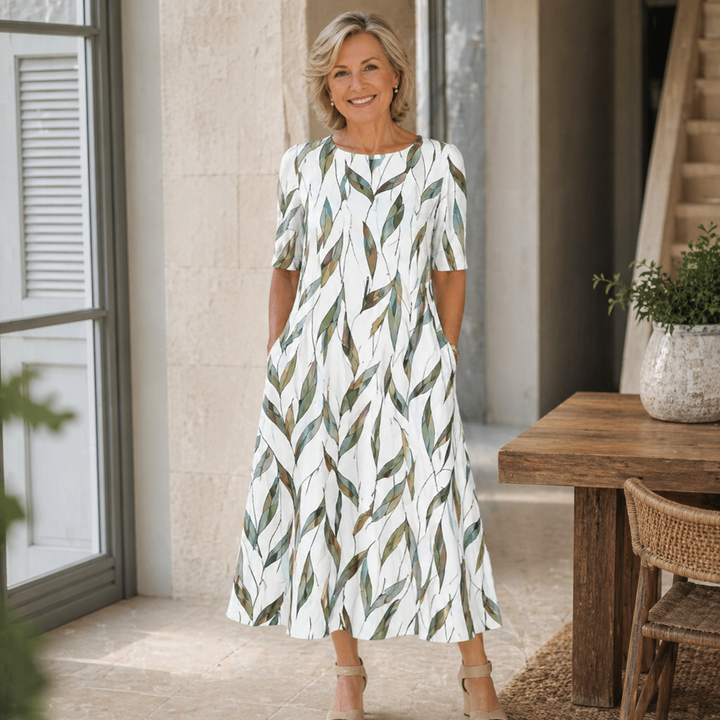 Seren - Soft-Touch A-Line Midi Dress