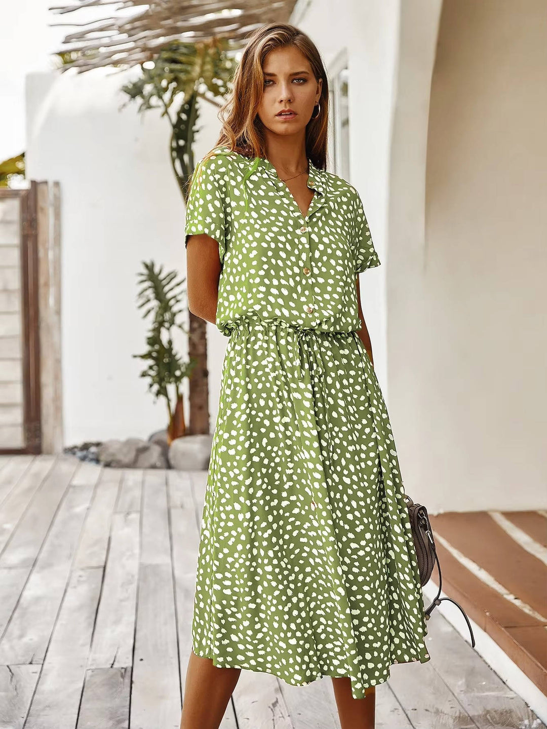 Viviana - Relaxed Collared Midi Dress