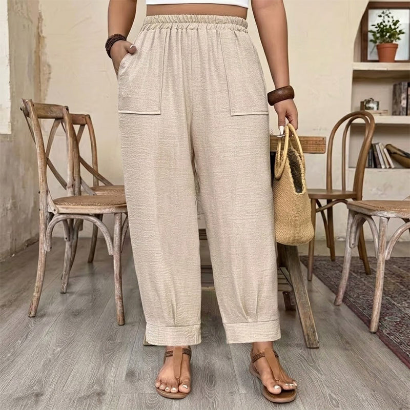 Perdita - Soft-Touch Wide-Leg Trousers